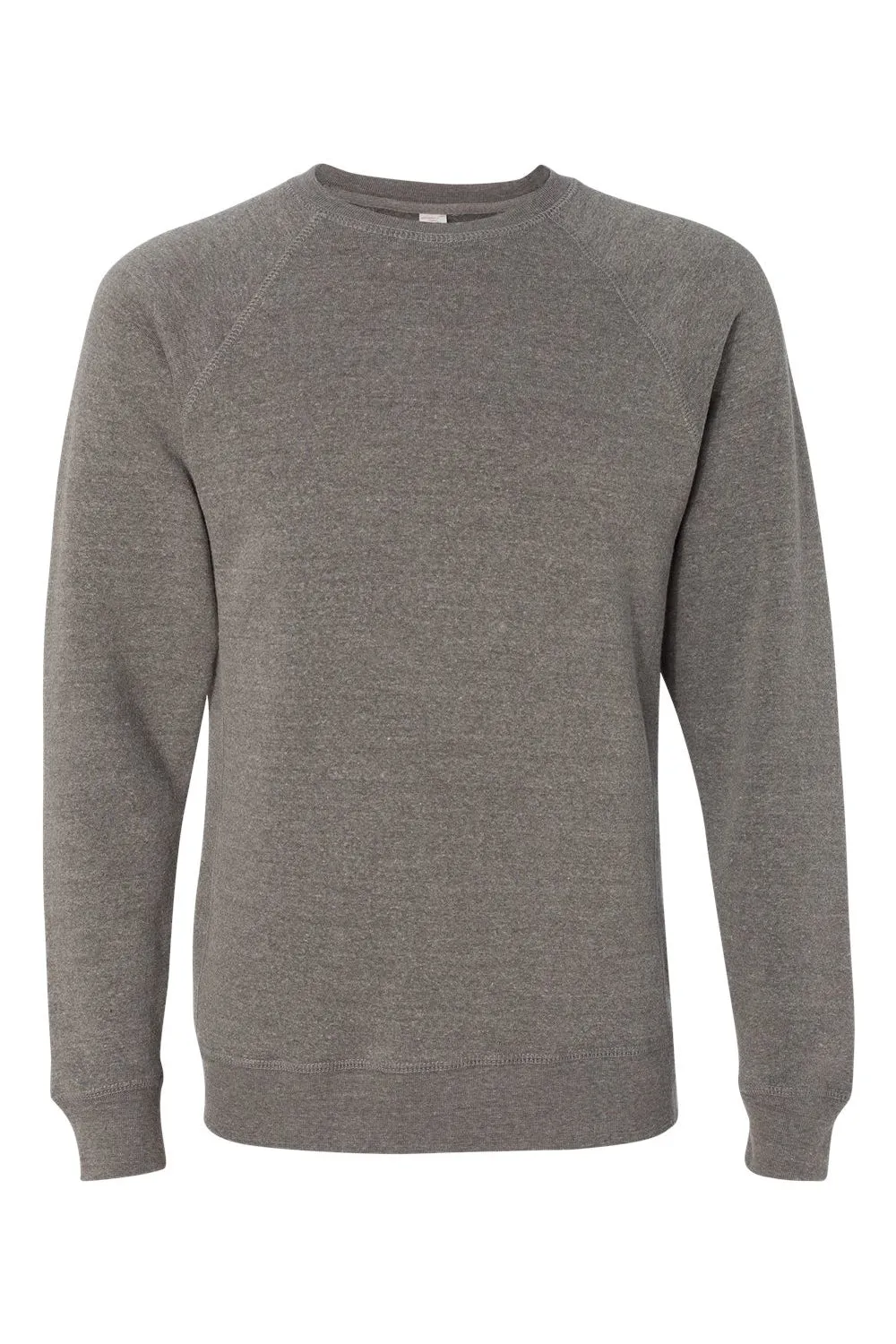 Independent Trading Company Mens Special Blend Crewneck Raglan Sweatshirt - Nickel Grey