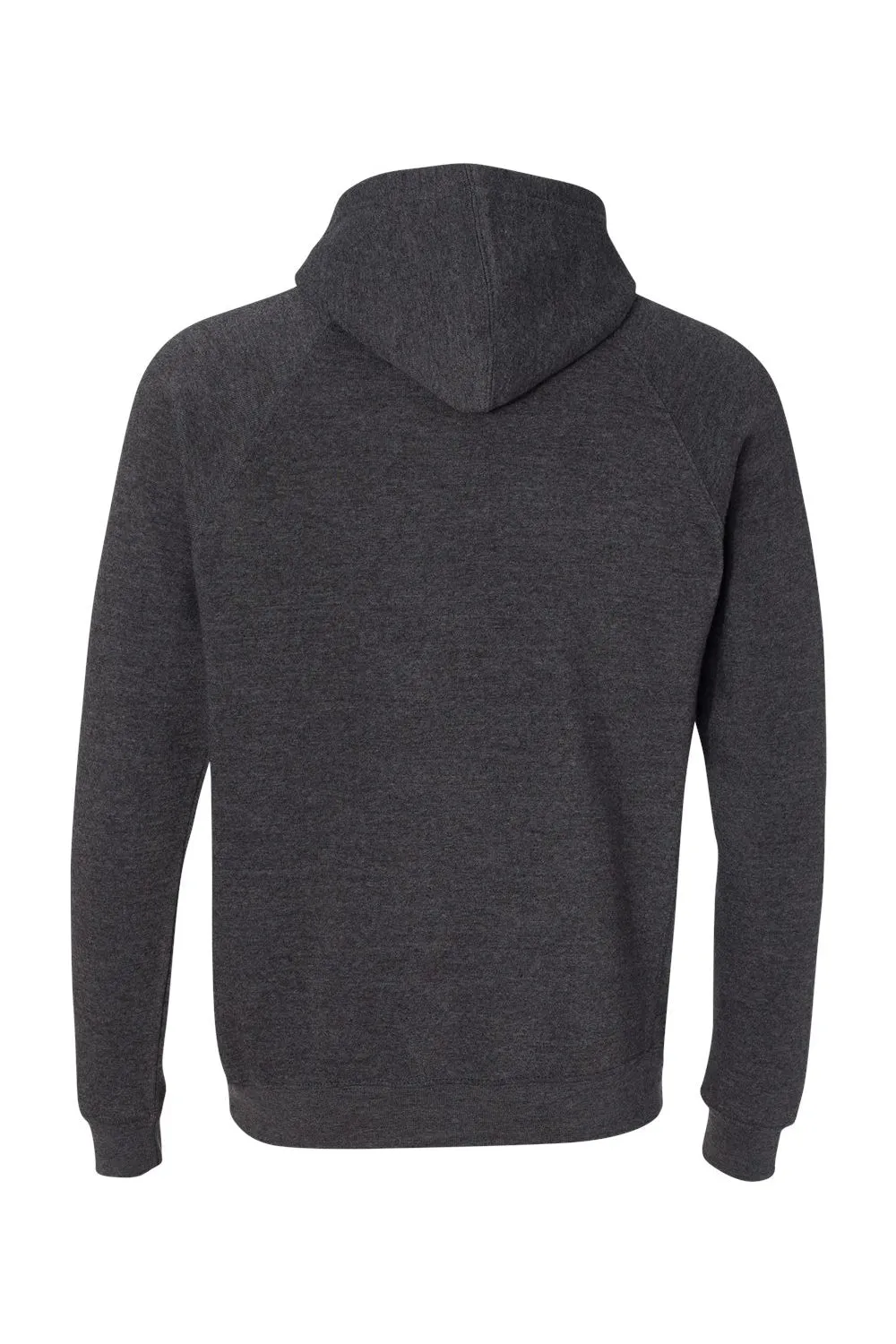 Independent Trading Company Mens Special Blend Raglan Hooded Sweatshirt Hoodie w/ Pouch Pocket - Carbon Grey