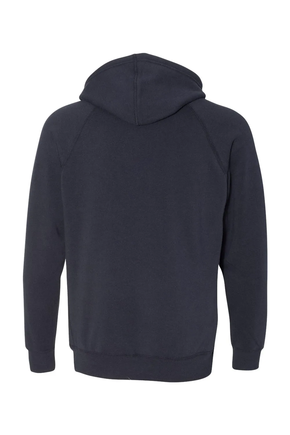 Independent Trading Company Mens Special Blend Raglan Hooded Sweatshirt Hoodie w/ Pouch Pocket - Classic Navy Blue