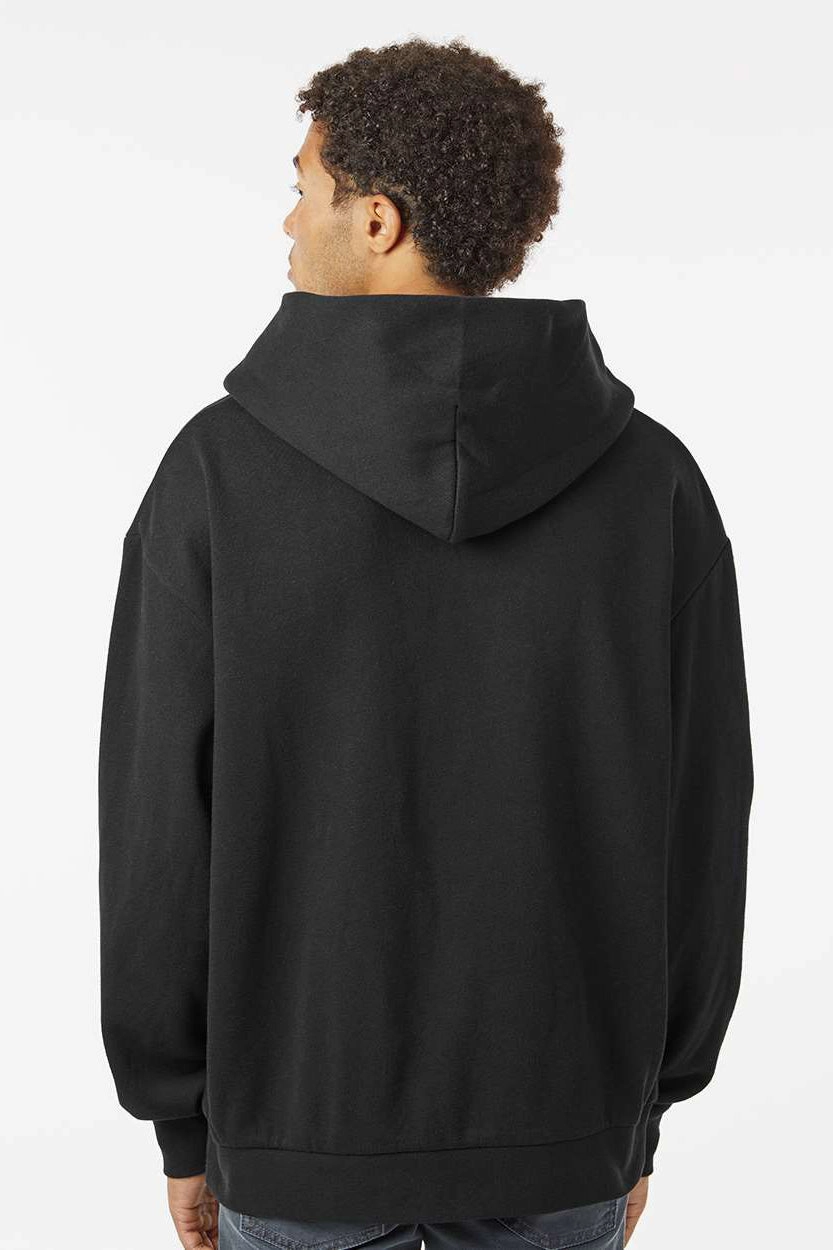 Independent Trading Company Mens Avenue Hooded Sweatshirt Hoodie w/ Pouch Pocket - Black