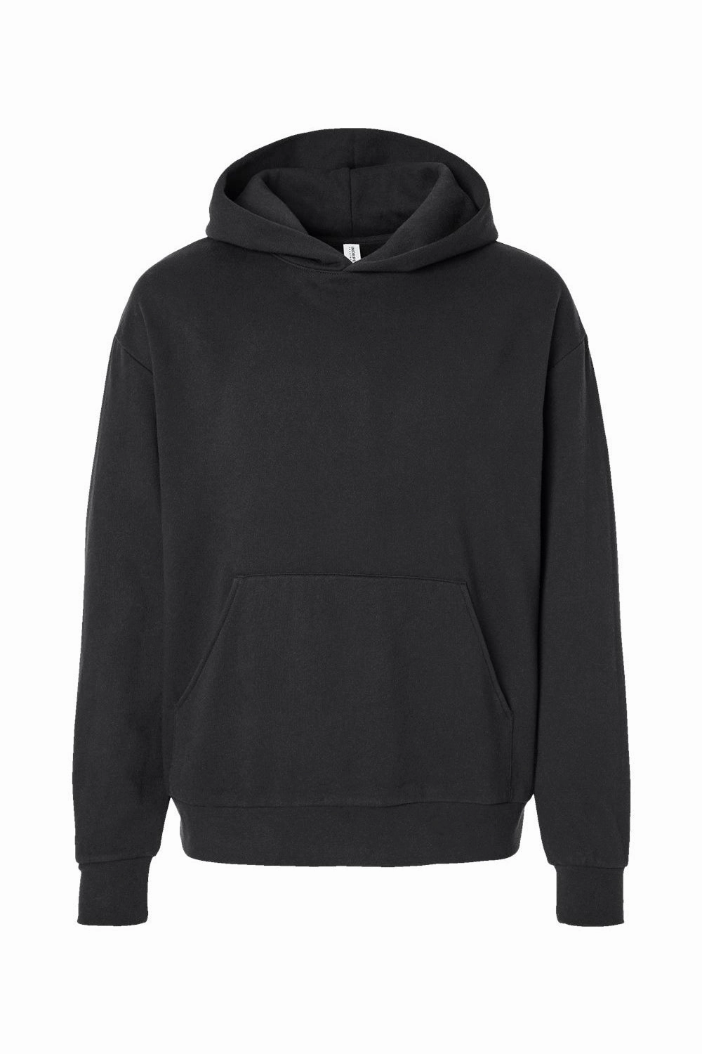 Independent Trading Company Mens Avenue Hooded Sweatshirt Hoodie w/ Pouch Pocket - Black