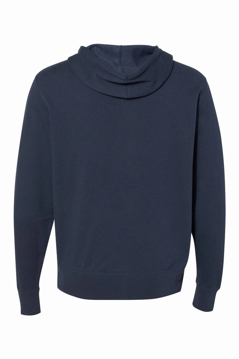 Independent Trading Company Mens Full Zip Hooded Sweatshirt Hoodie w/ Pockets - Slate Blue - Closeout