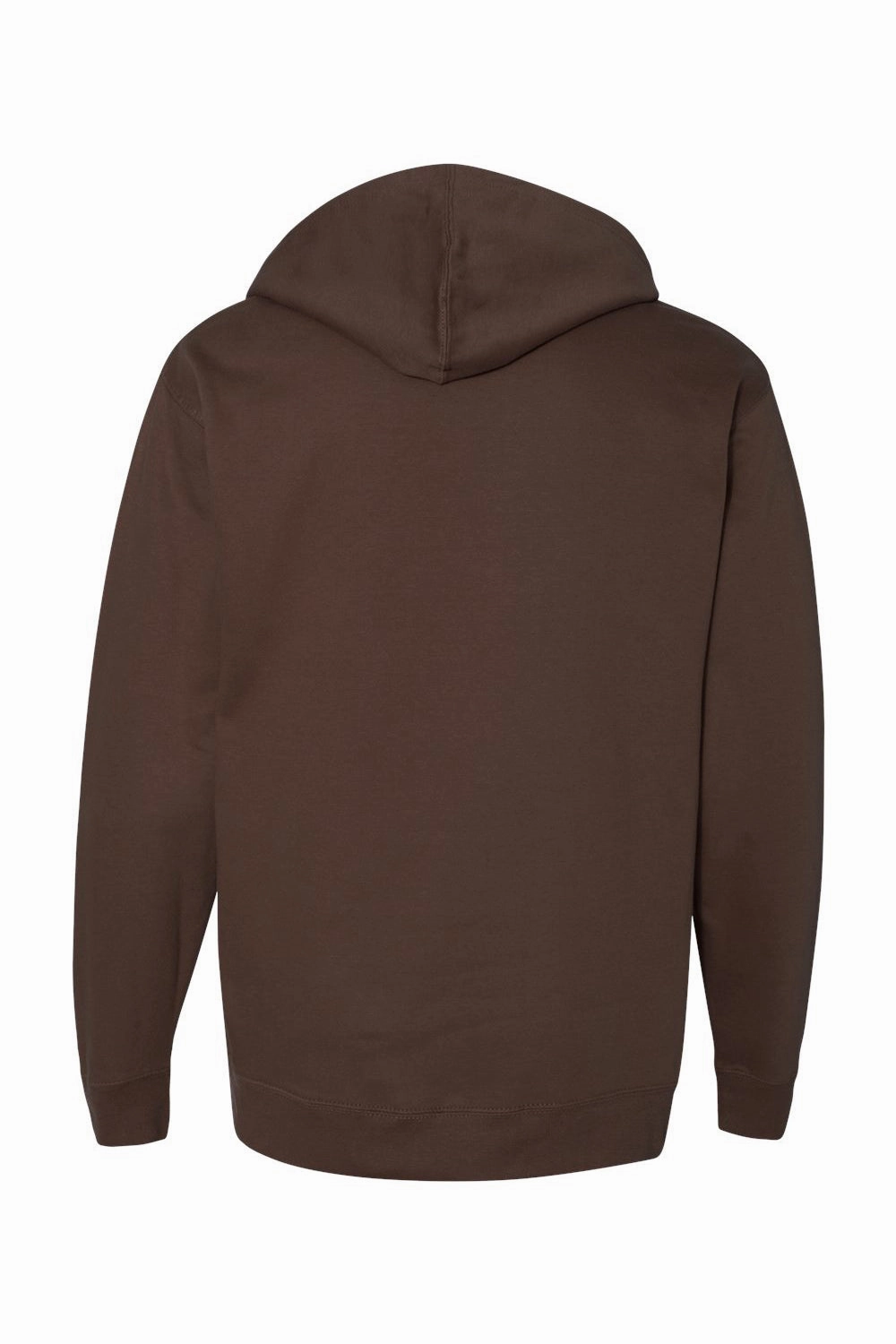Independent Trading Company Mens Hooded Sweatshirt Hoodie w/ Pouch Pocket - Brown