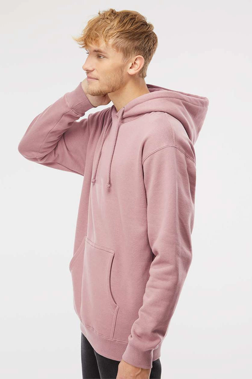 Independent Trading Company Mens Hooded Sweatshirt Hoodie w/ Pouch Pocket - Dusty Pink
