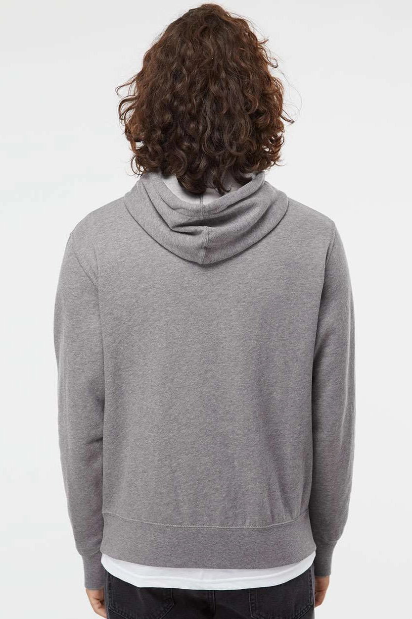 Independent Trading Company Mens Hooded Sweatshirt Hoodie w/ Pouch Pocket - Heather Gunmetal Grey
