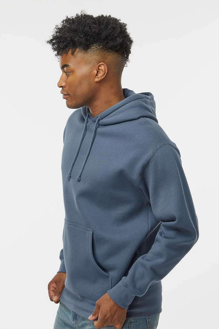 Independent Trading Company Mens Hooded Sweatshirt Hoodie w/ Pouch Pocket - Storm Blue