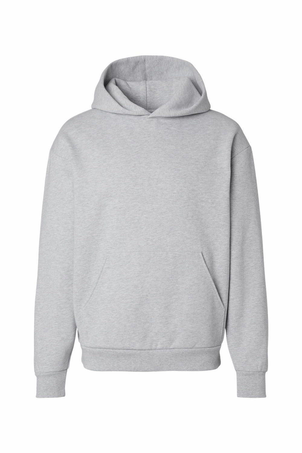 Independent Trading Company Mens Mainstreet Hooded Sweatshirt Hoodie w/ Pouch Pocket - Heather Grey