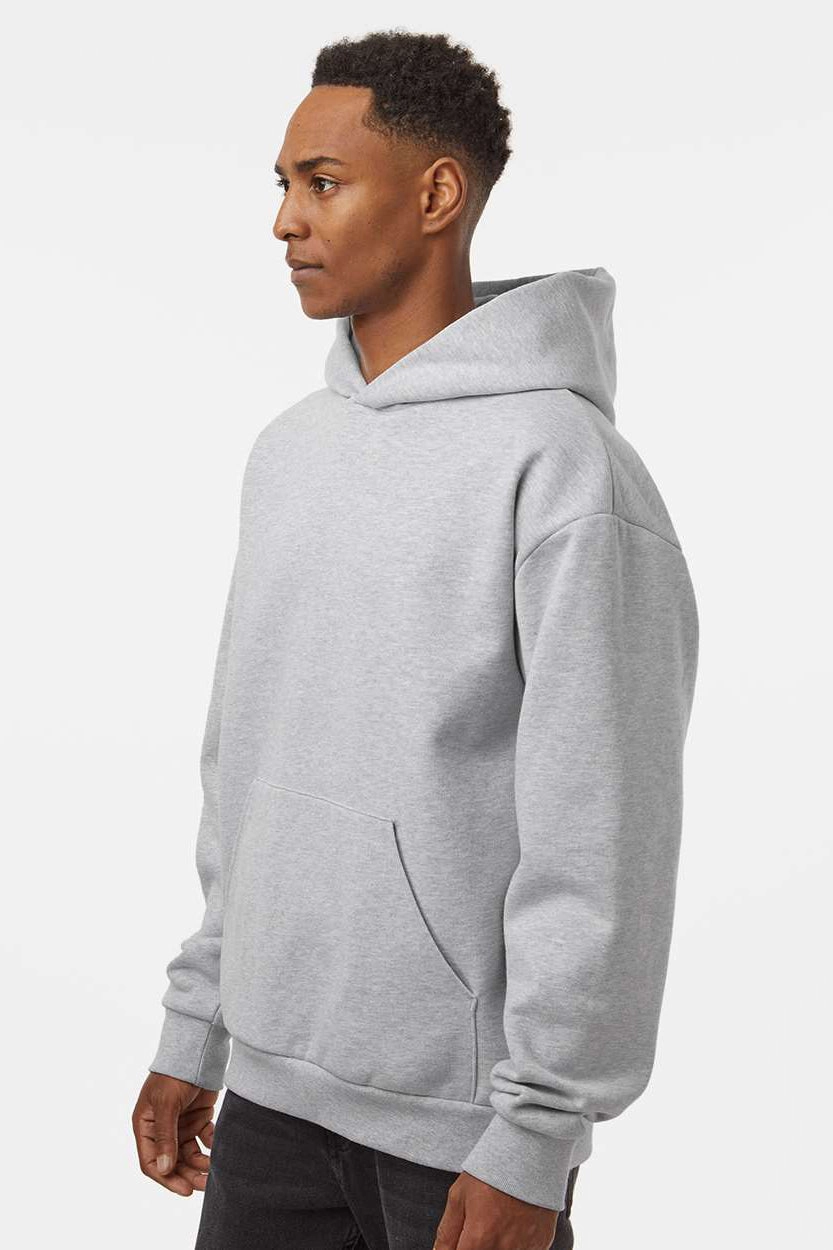 Independent Trading Company Mens Mainstreet Hooded Sweatshirt Hoodie w/ Pouch Pocket - Heather Grey