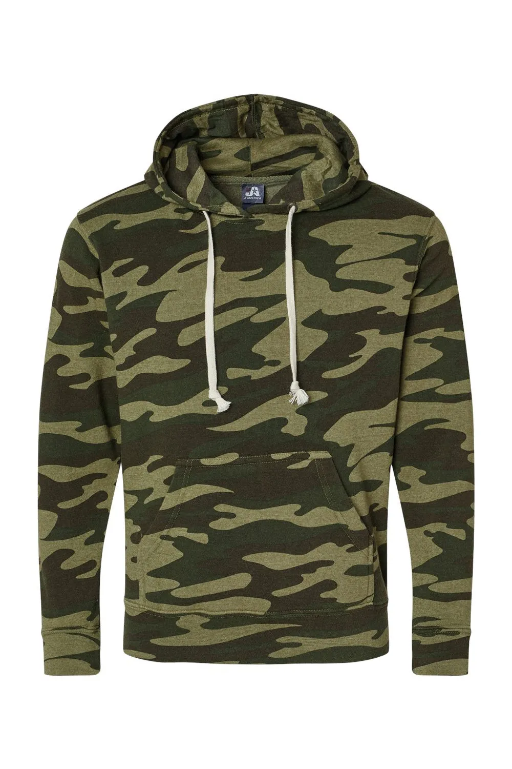J America Mens Fleece Hooded Sweatshirt Hoodie w/ Pouch Pocket - Camo