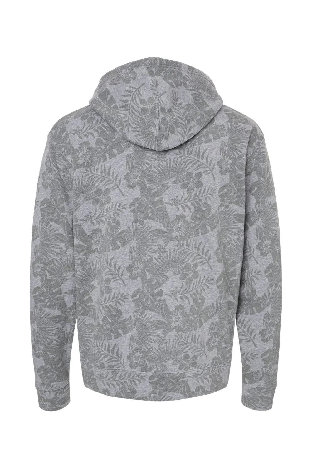 J America Mens Fleece Hooded Sweatshirt Hoodie w/ Pouch Pocket - Grey Aloha - Closeout