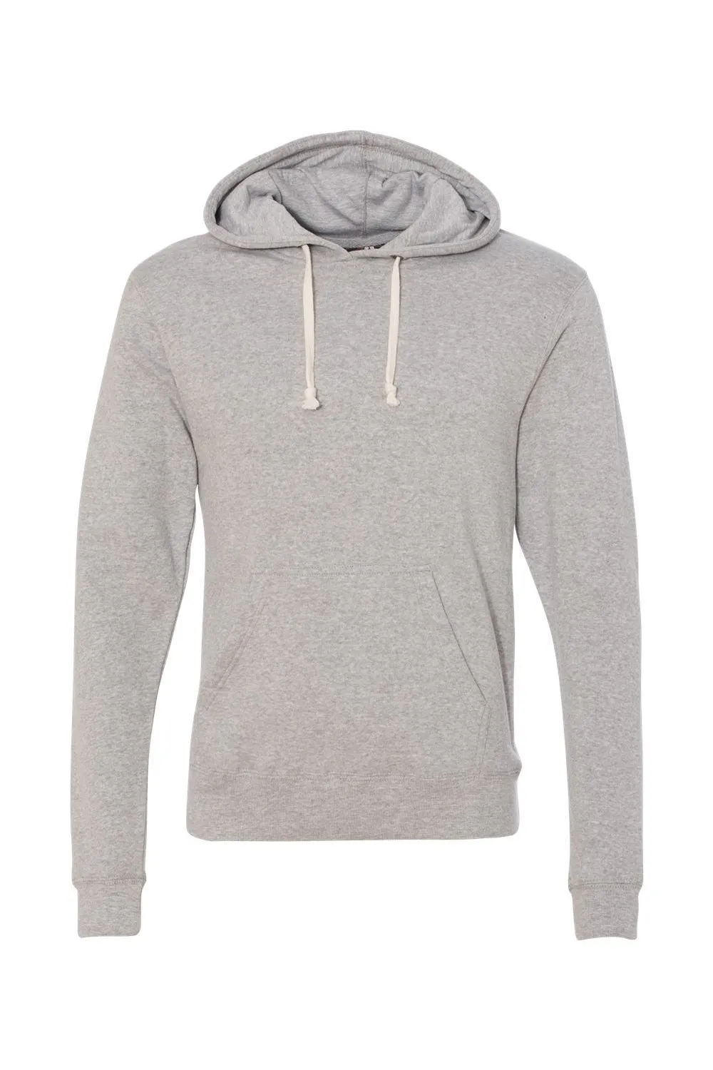 J America Mens Fleece Hooded Sweatshirt Hoodie w/ Pouch Pocket - Grey