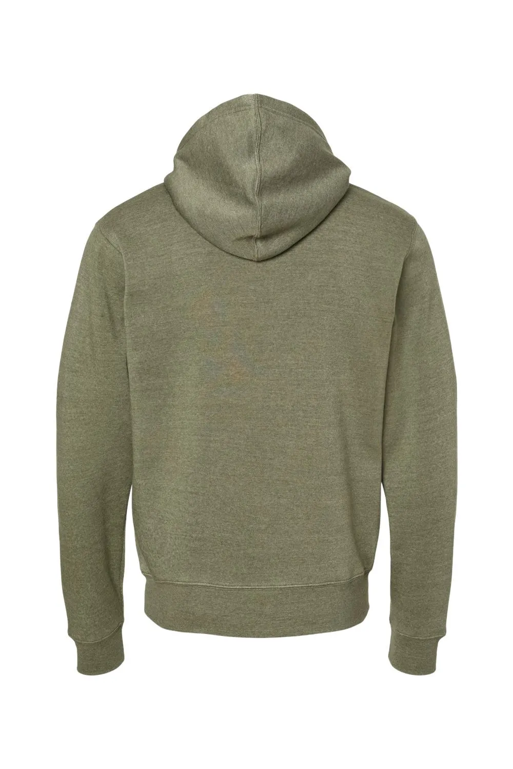 J America Mens Fleece Hooded Sweatshirt Hoodie w/ Pouch Pocket - Olive Green