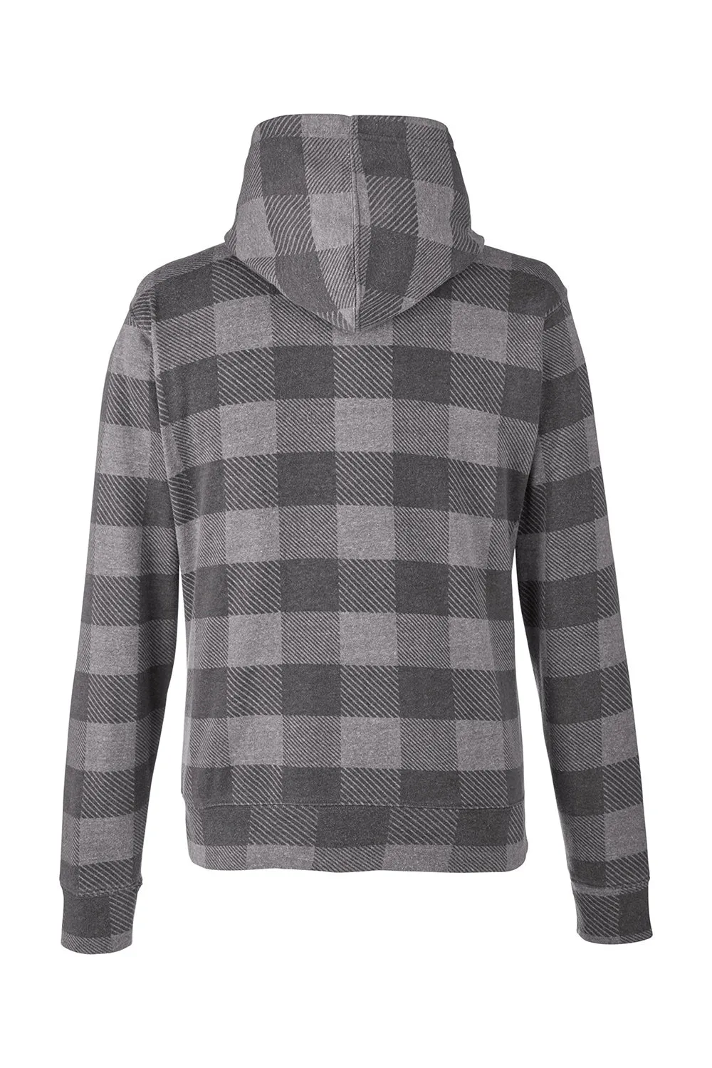 J America Mens Fleece Hooded Sweatshirt Hoodie w/ Pouch Pocket - Smoke Grey Buffalo