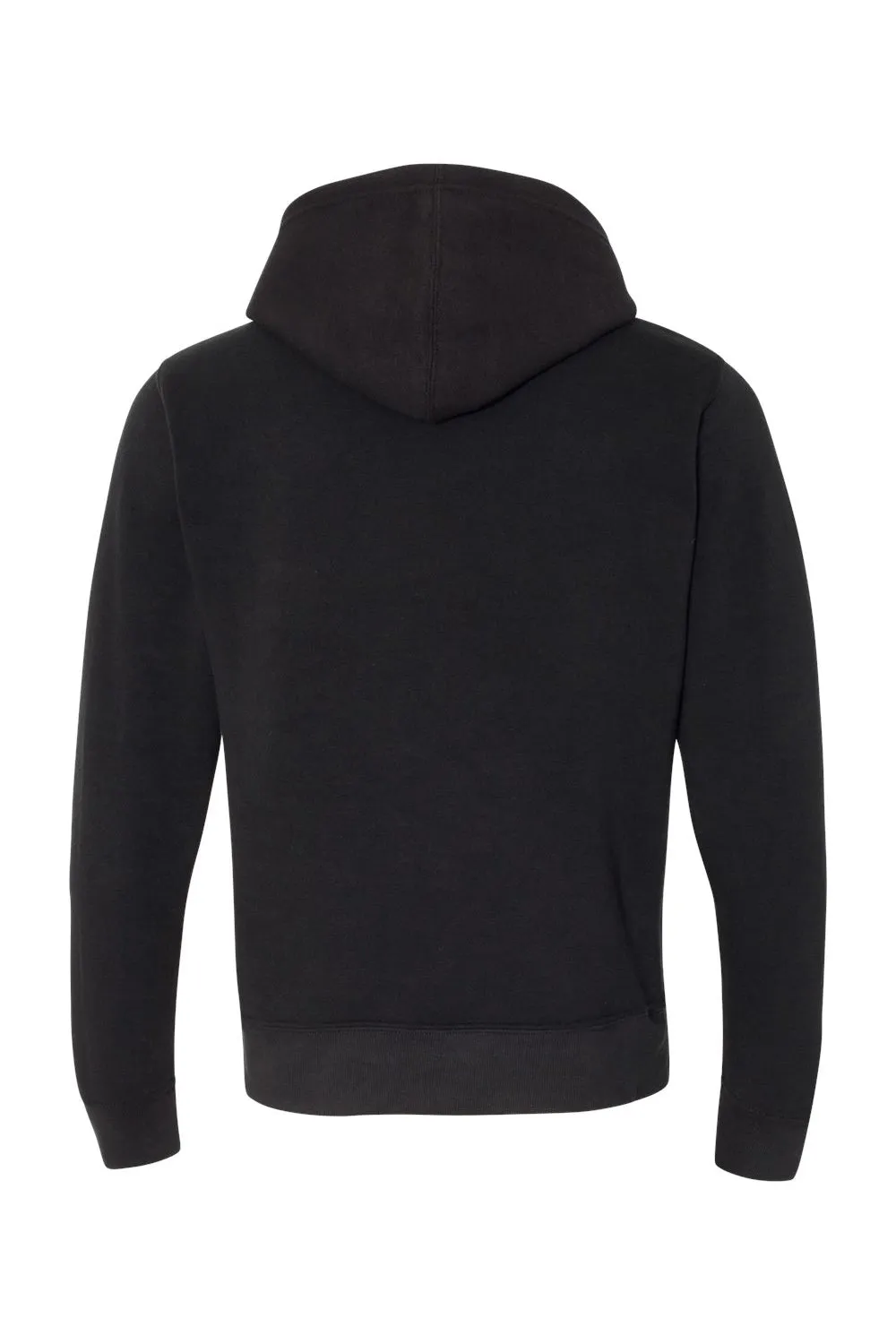 J America Mens Fleece Hooded Sweatshirt Hoodie w/ Pouch Pocket - Solid Black