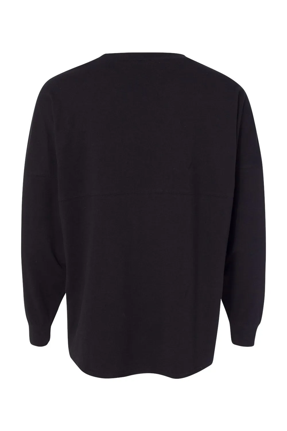 J America Mens Game Day Jersey Long Sleeve Crewneck T-Shirt - Black
