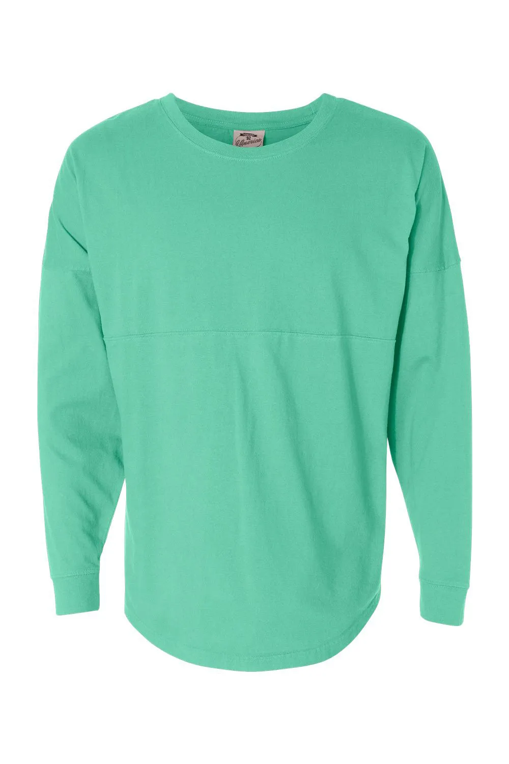 J America Mens Game Day Jersey Long Sleeve Crewneck T-Shirt - Mint Green