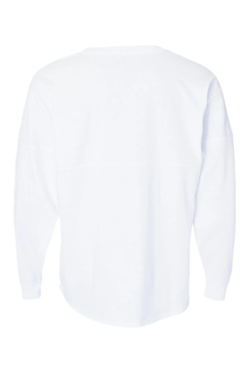 J America Mens Game Day Jersey Long Sleeve Crewneck T-Shirt - White