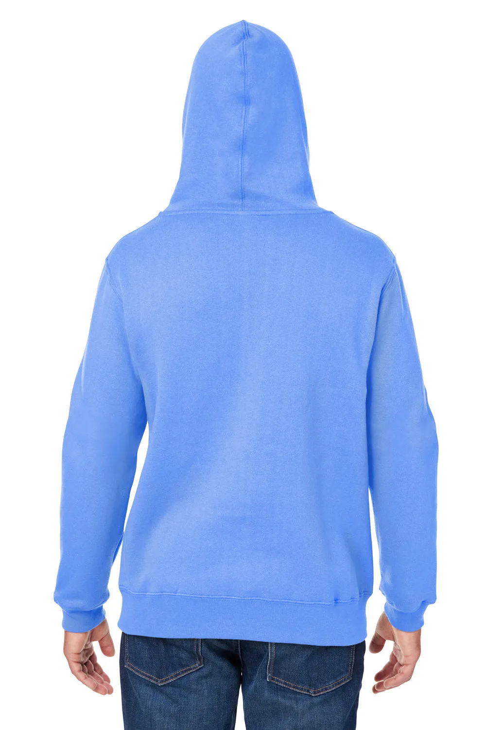 J America Mens Premium Fleece Hooded Sweatshirt Hoodie w/ Pouch Pocket - Carolina Blue