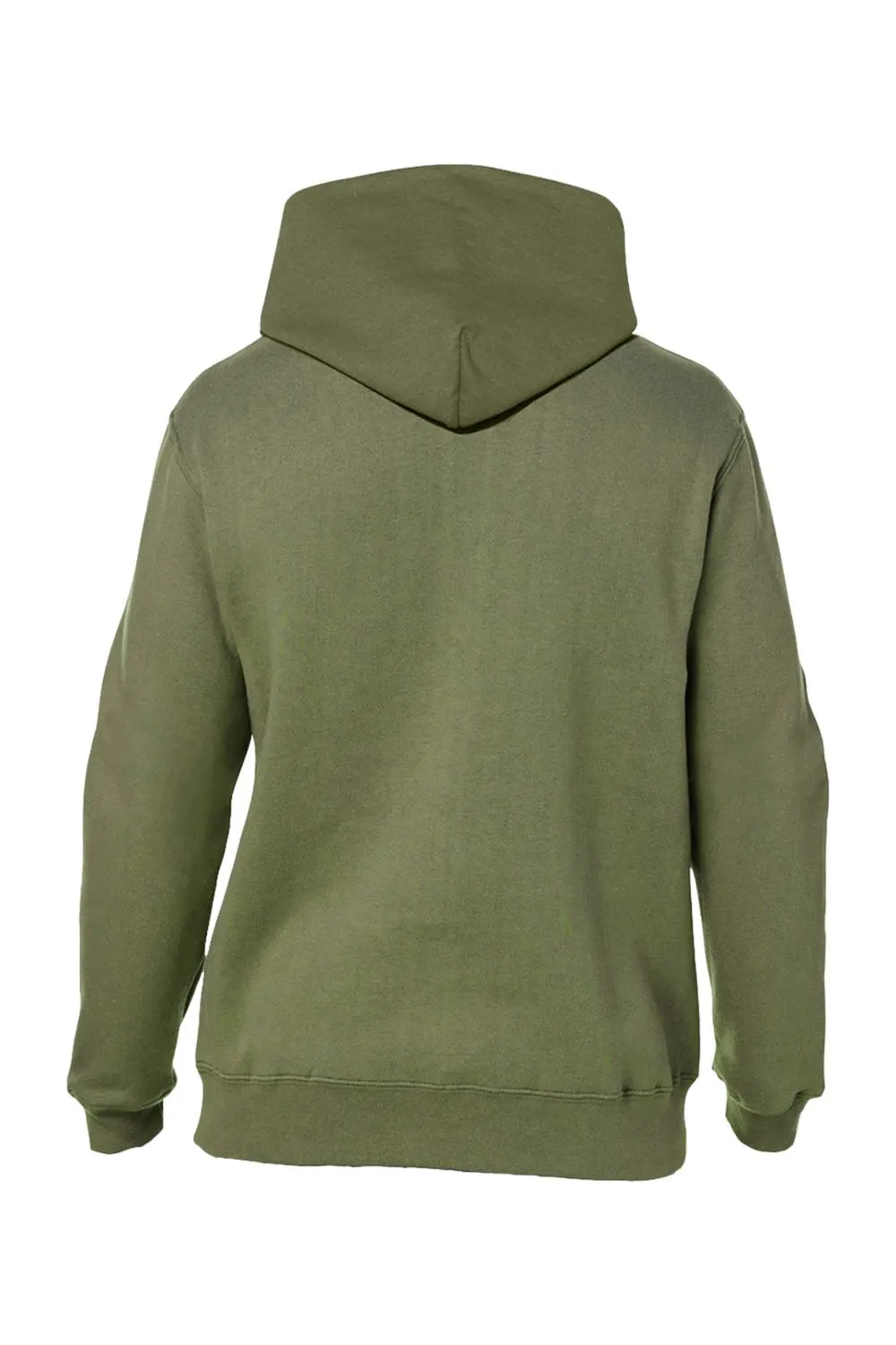 J America Mens Premium Fleece Hooded Sweatshirt Hoodie w/ Pouch Pocket - Military Green