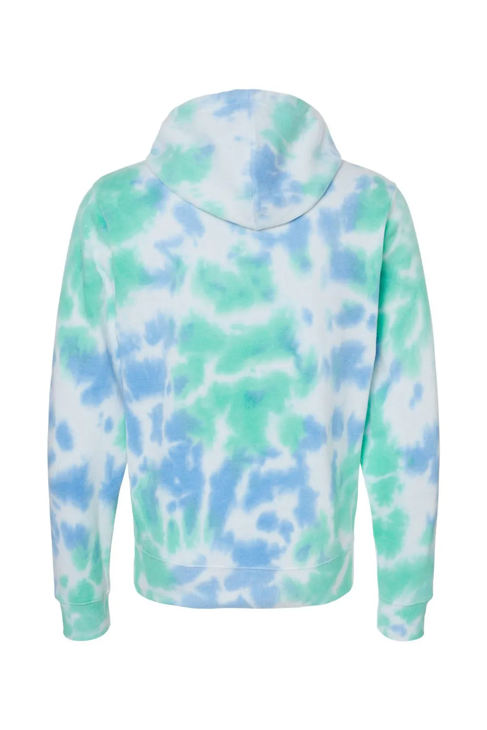 J America Mens Tie-Dye Hooded Sweatshirt Hoodie w/ Pouch Pocket - Lagoon