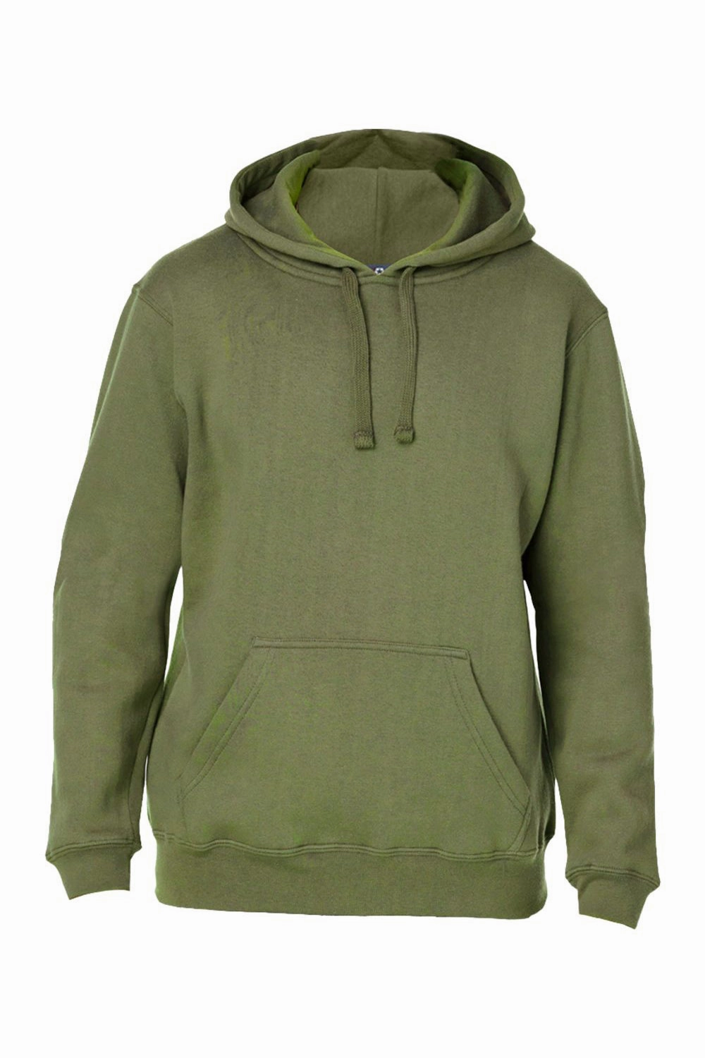 J America Mens Premium Fleece Hooded Sweatshirt Hoodie w/ Pouch Pocket - Military Green