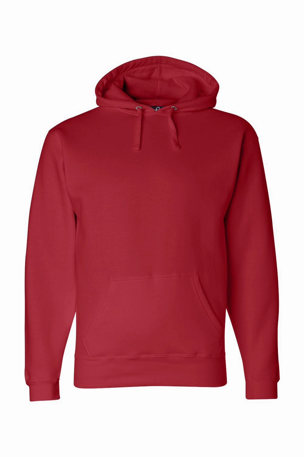 J America Mens Premium Fleece Hooded Sweatshirt Hoodie w/ Pouch Pocket - Red