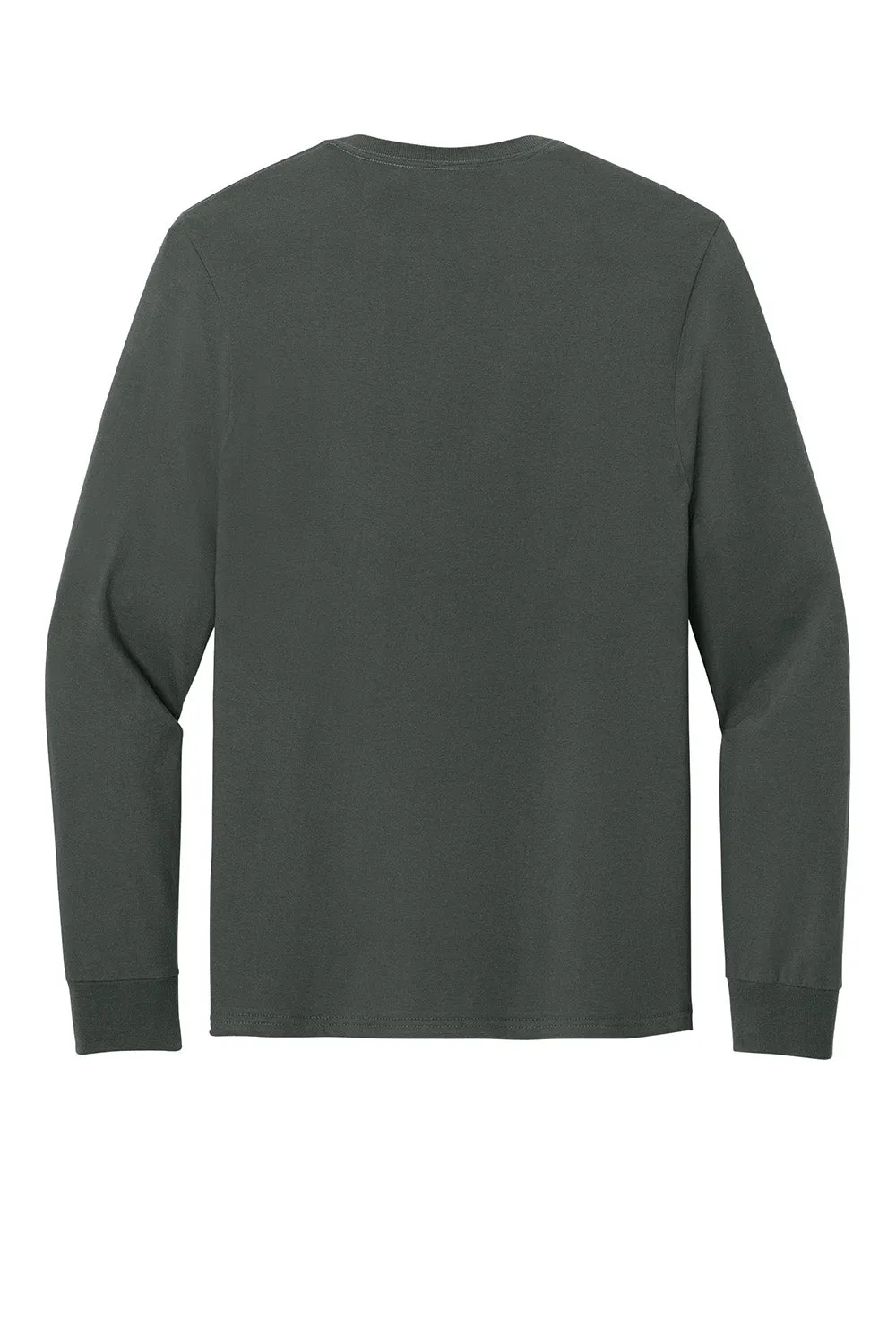 Jerzees Mens Classics Long Sleeve Crewneck T-Shirt - Charcoal Grey
