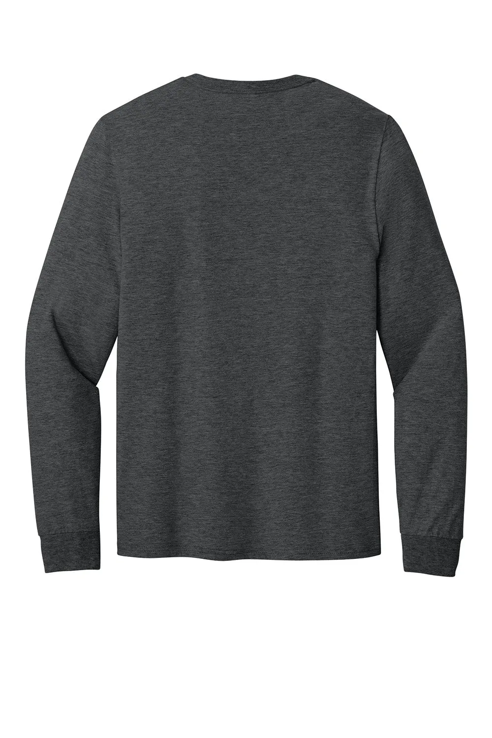 Jerzees Mens Classics Long Sleeve Crewneck T-Shirt - Heather Black