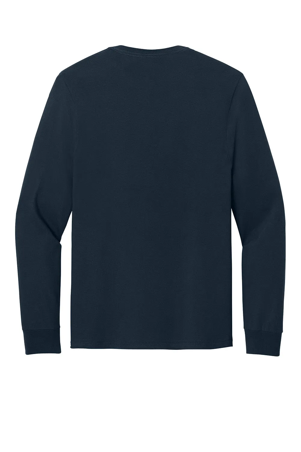 Jerzees Mens Classics Long Sleeve Crewneck T-Shirt - Navy Blue