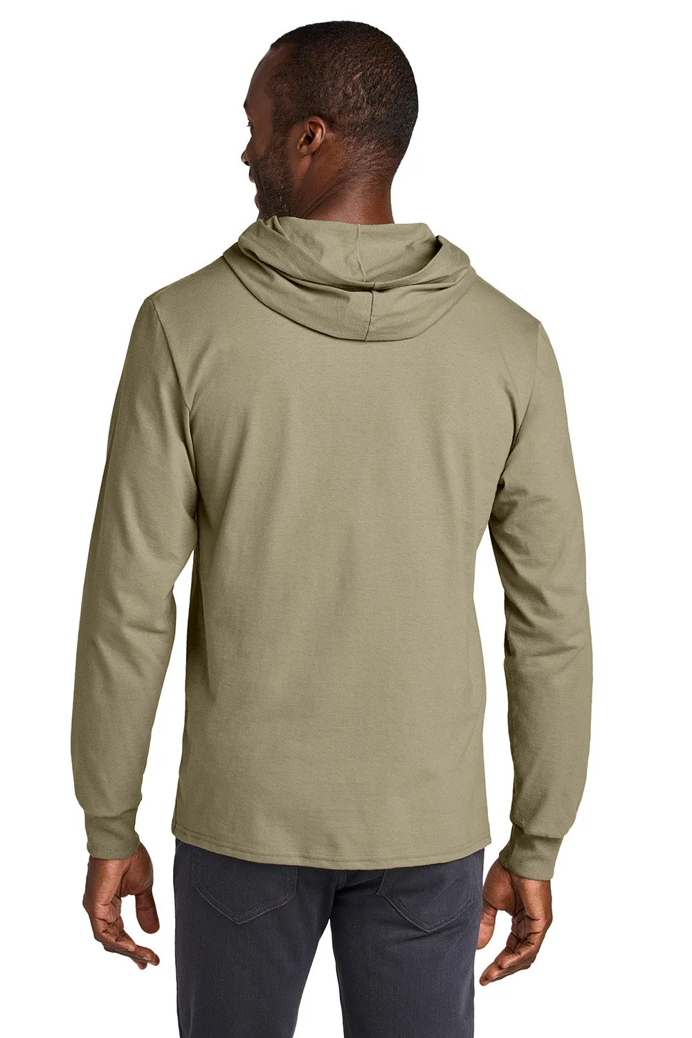 Jerzees Mens Classics Long Sleeve Hooded T-Shirt Hoodie - Khaki Brown