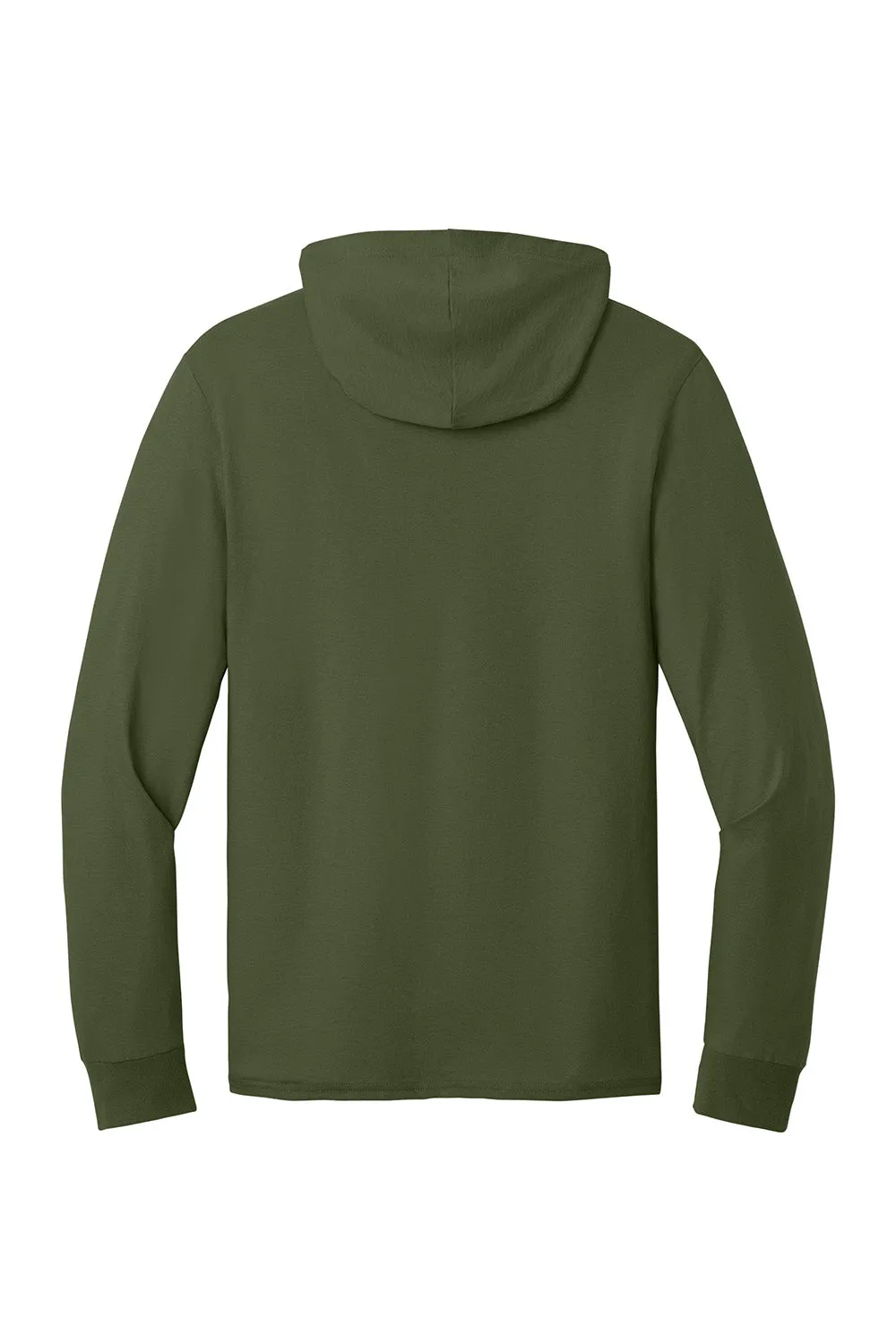 Jerzees Mens Classics Long Sleeve Hooded T-Shirt Hoodie - Military Green