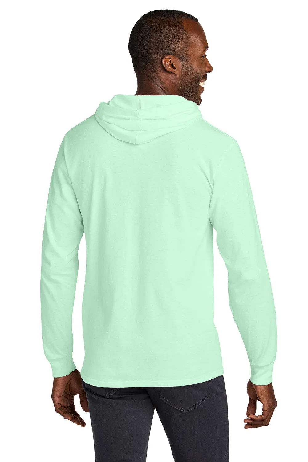 Jerzees Mens Classics Long Sleeve Hooded T-Shirt Hoodie - Mint To Be Green