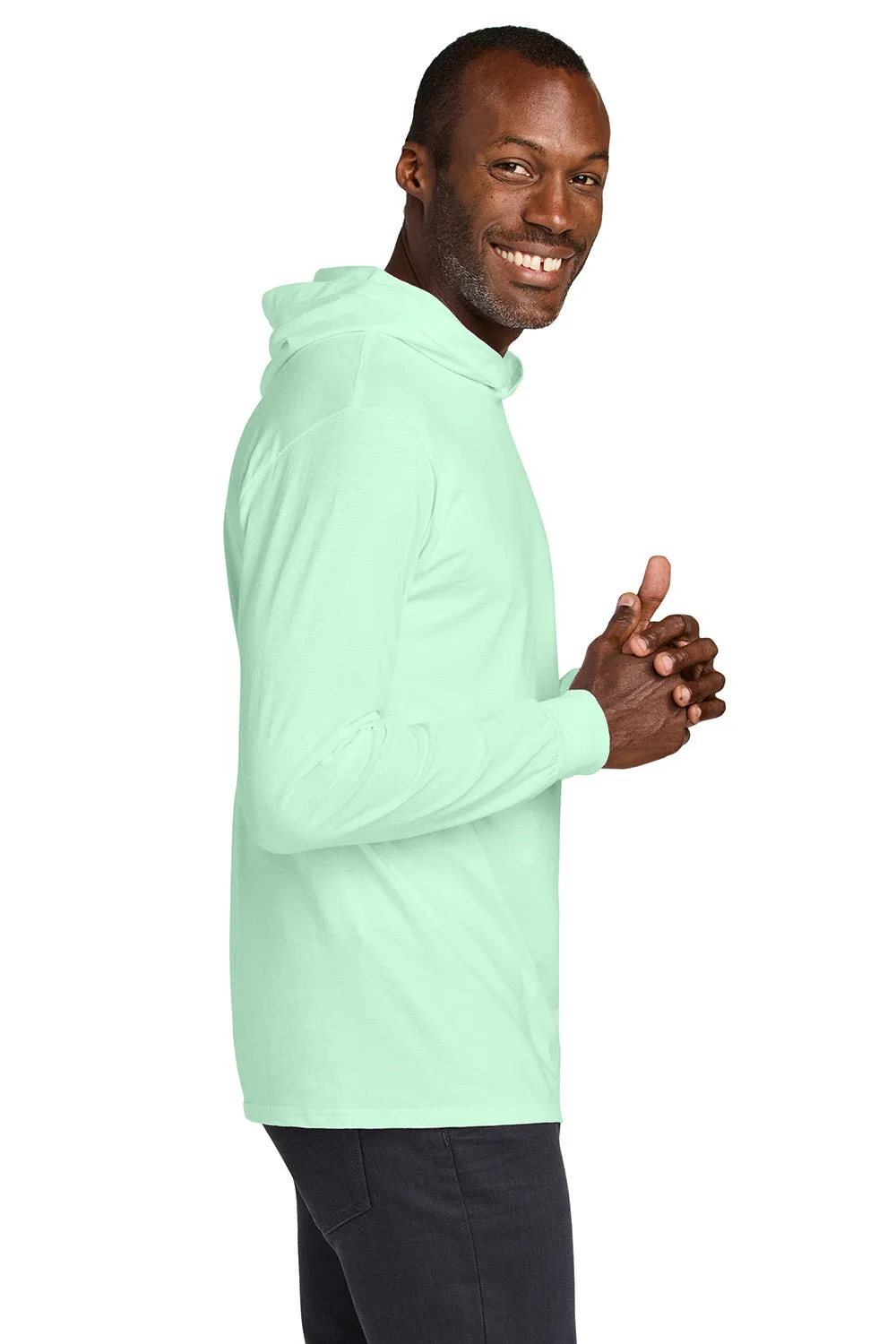 Jerzees Mens Classics Long Sleeve Hooded T-Shirt Hoodie - Mint To Be Green