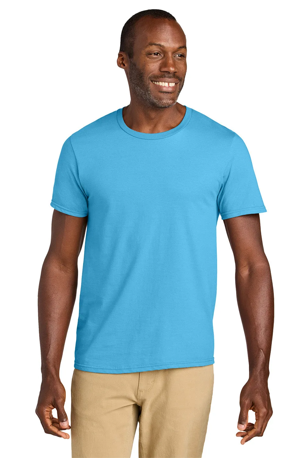 Jerzees Mens Classics Short Sleeve Crewneck T-Shirt - Aquatic Blue