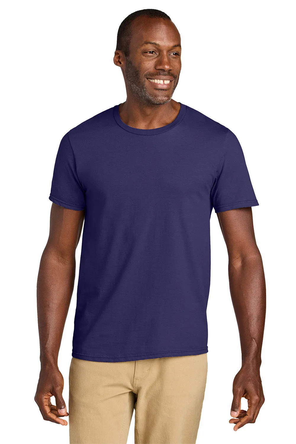 Jerzees Mens Classics Short Sleeve Crewneck T-Shirt - Deep Purple