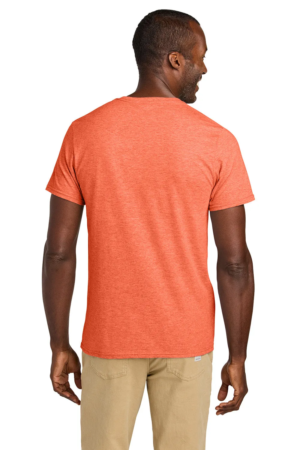 Jerzees Mens Classics Short Sleeve Crewneck T-Shirt - Heather Retro Coral Orange