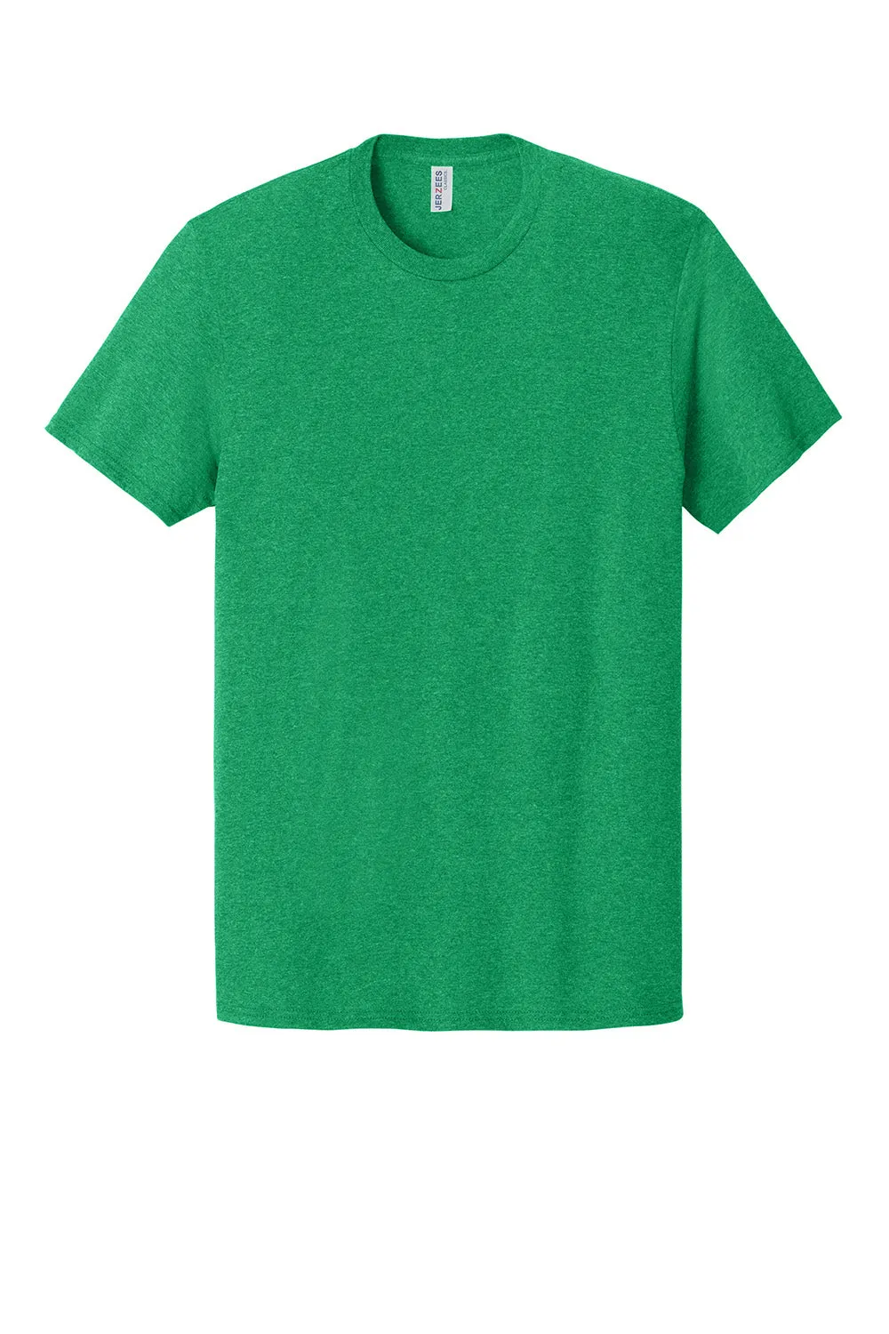 Jerzees Mens Classics Short Sleeve Crewneck T-Shirt - Heather Retro Green