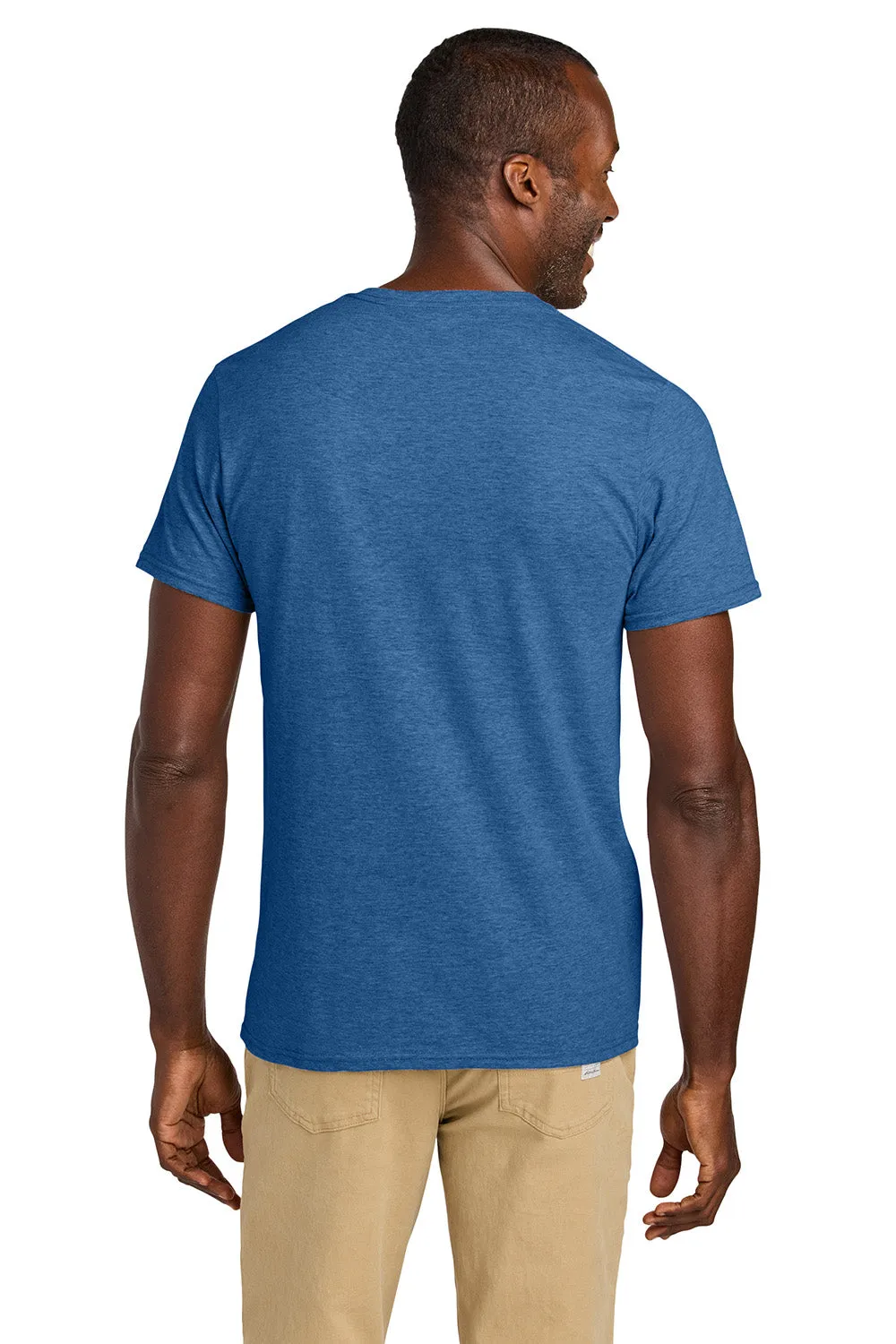 Jerzees Mens Classics Short Sleeve Crewneck T-Shirt - Heather Retro Royal Blue