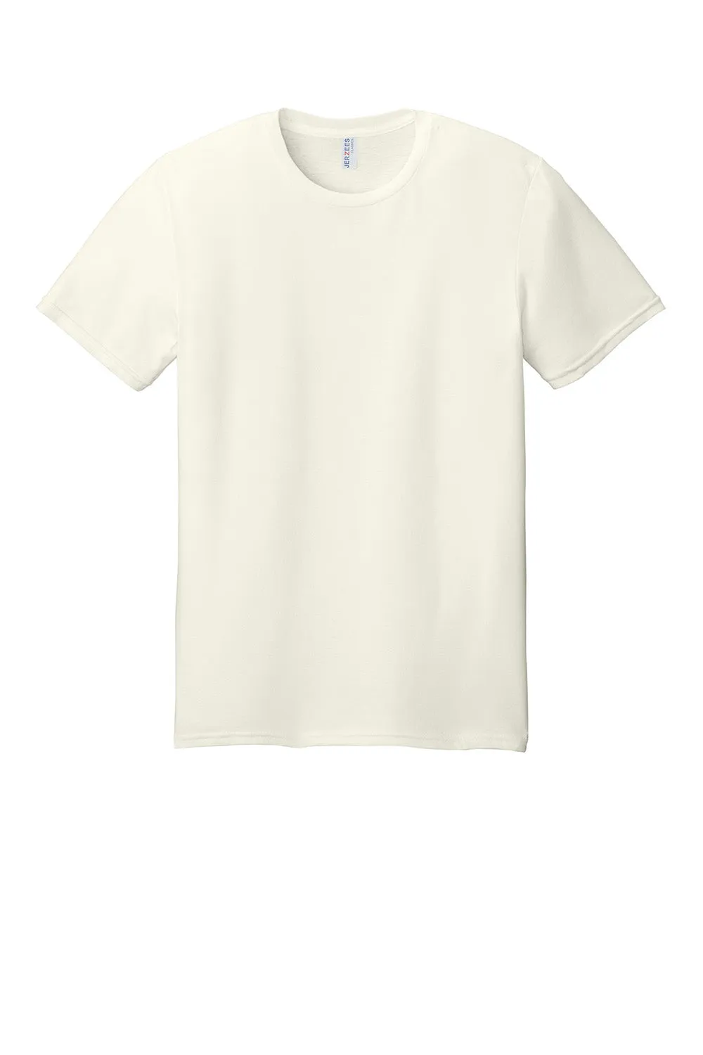 Jerzees Mens Classics Short Sleeve Crewneck T-Shirt - Heather Sweet Cream