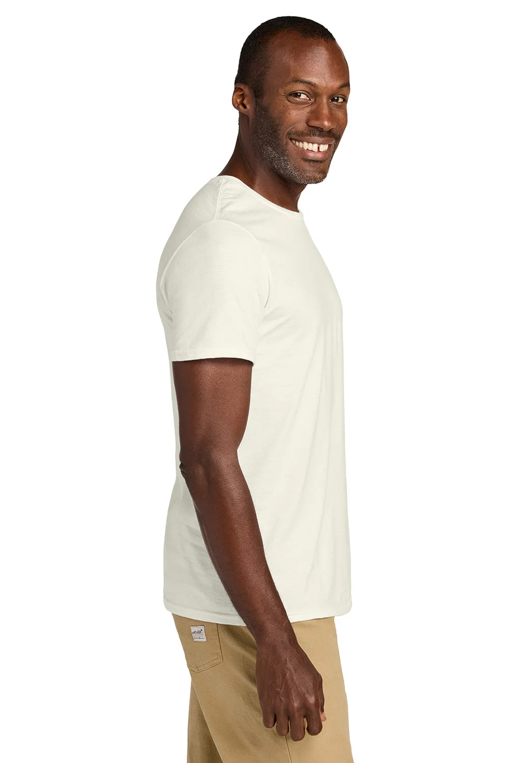 Jerzees Mens Classics Short Sleeve Crewneck T-Shirt - Heather Sweet Cream