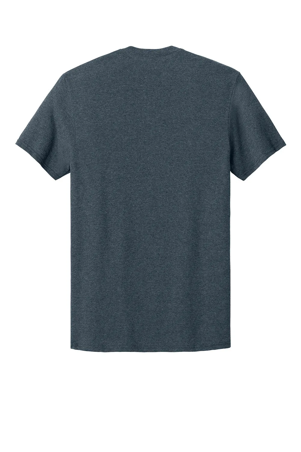 Jerzees Mens Classics Short Sleeve Crewneck T-Shirt - Heather Vintage Navy Blue