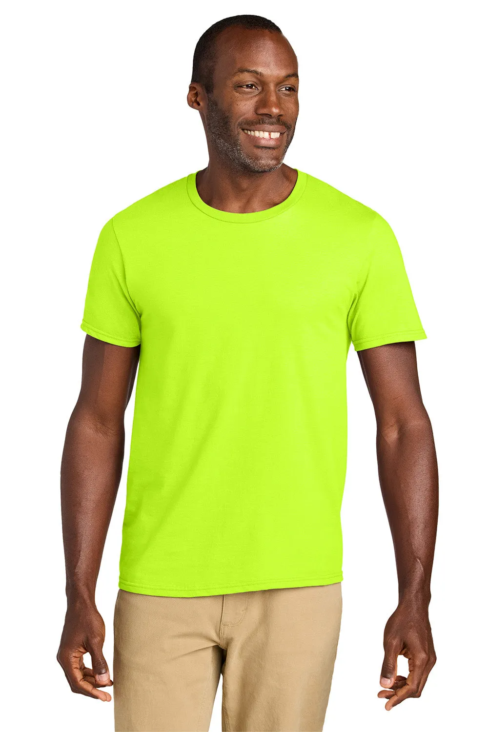 Jerzees Mens Classics Short Sleeve Crewneck T-Shirt - Safety Green
