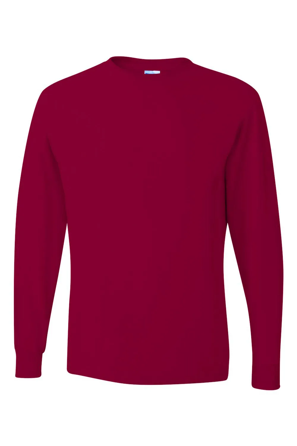 Jerzees Mens Dri-Power Moisture Wicking Long Sleeve Crewneck T-Shirt - Cardinal Red