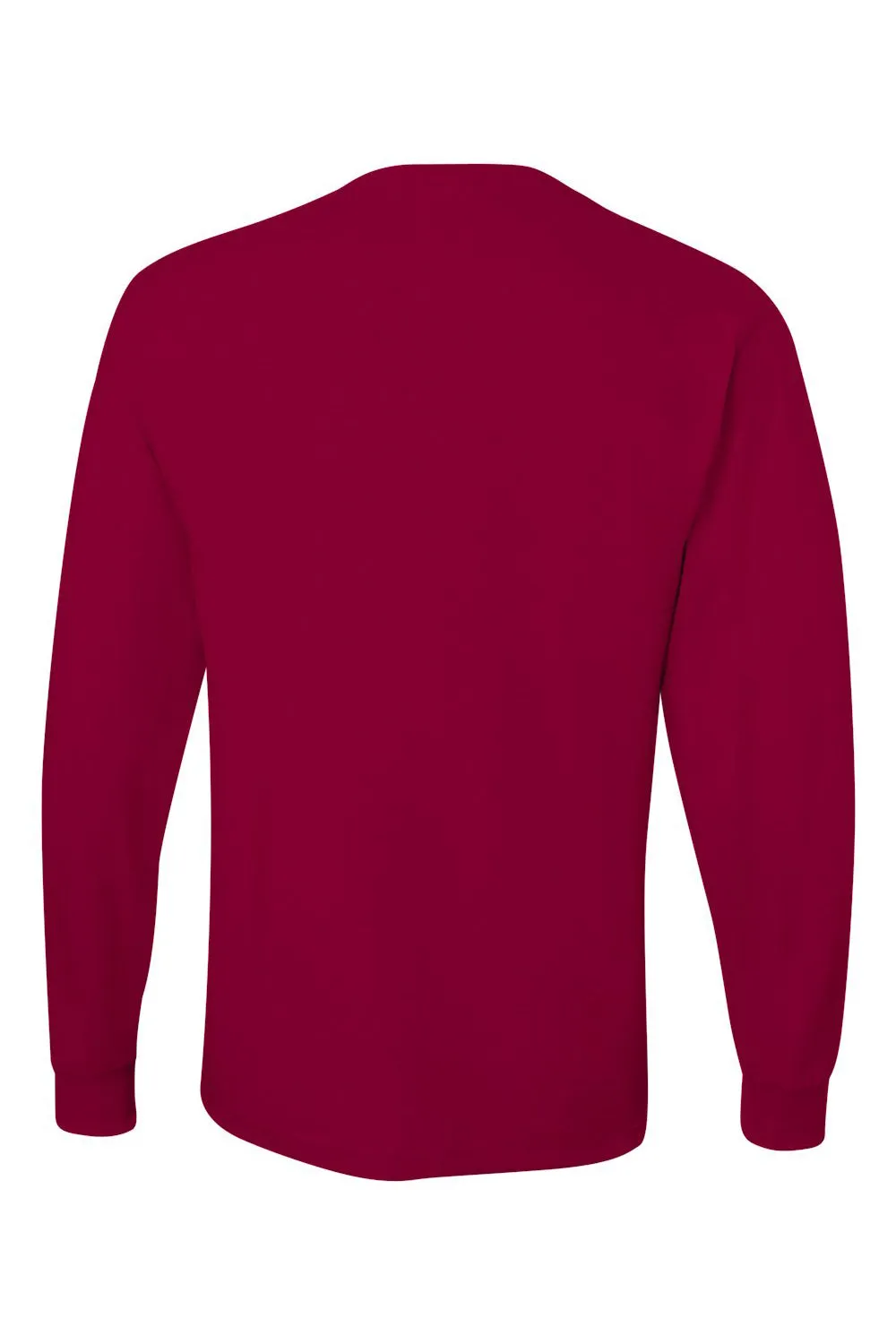 Jerzees Mens Dri-Power Moisture Wicking Long Sleeve Crewneck T-Shirt - Cardinal Red