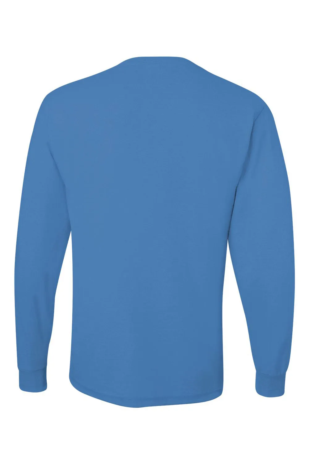 Jerzees Mens Dri-Power Moisture Wicking Long Sleeve Crewneck T-Shirt - Columbia Blue