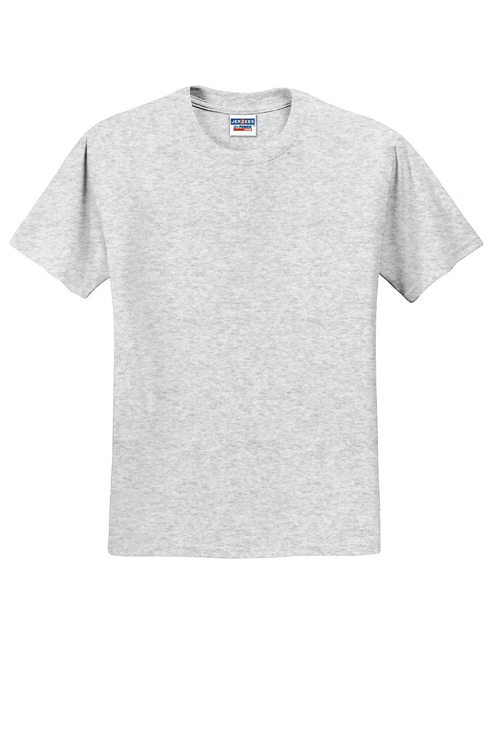 Jerzees Mens Dri-Power Moisture Wicking Short Sleeve Crewneck T-Shirt - Ash Grey