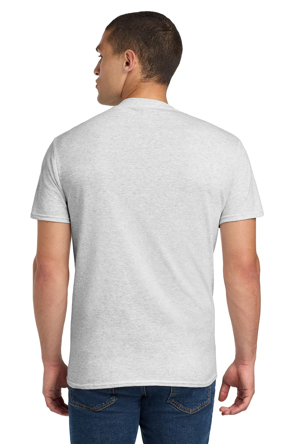 Jerzees Mens Dri-Power Moisture Wicking Short Sleeve Crewneck T-Shirt - Ash Grey