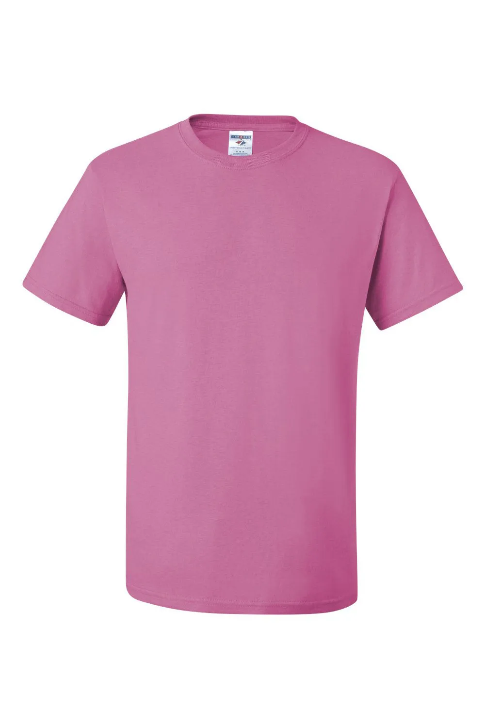 Jerzees Mens Dri-Power Moisture Wicking Short Sleeve Crewneck T-Shirt - Azalea Pink