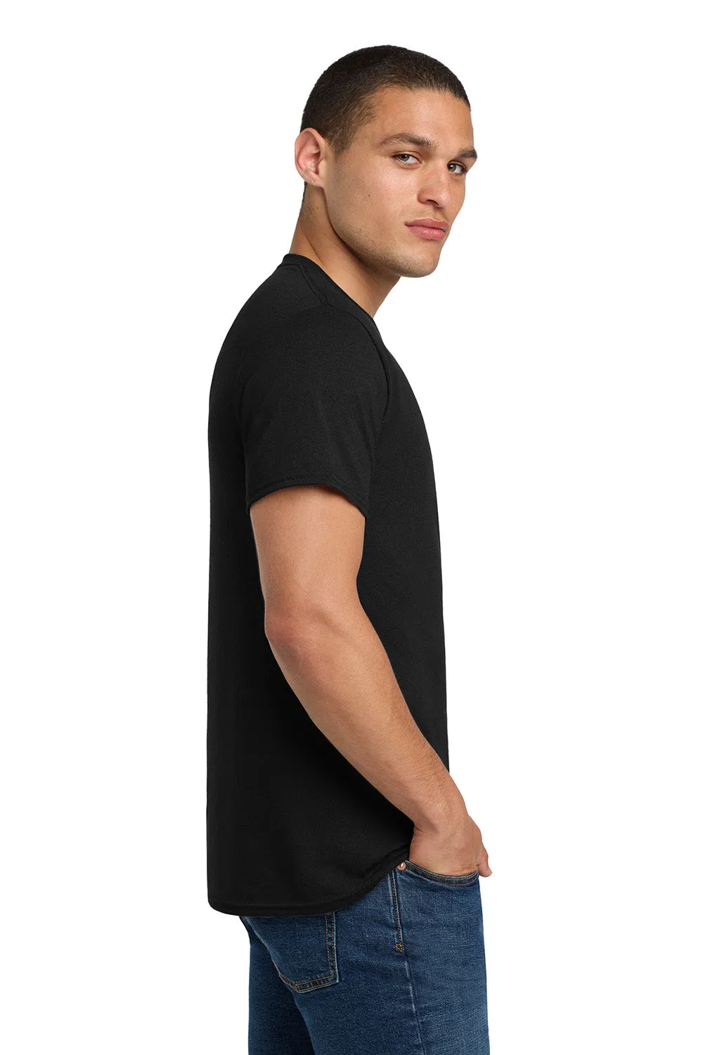 Jerzees Mens Dri-Power Moisture Wicking Short Sleeve Crewneck T-Shirt - Black
