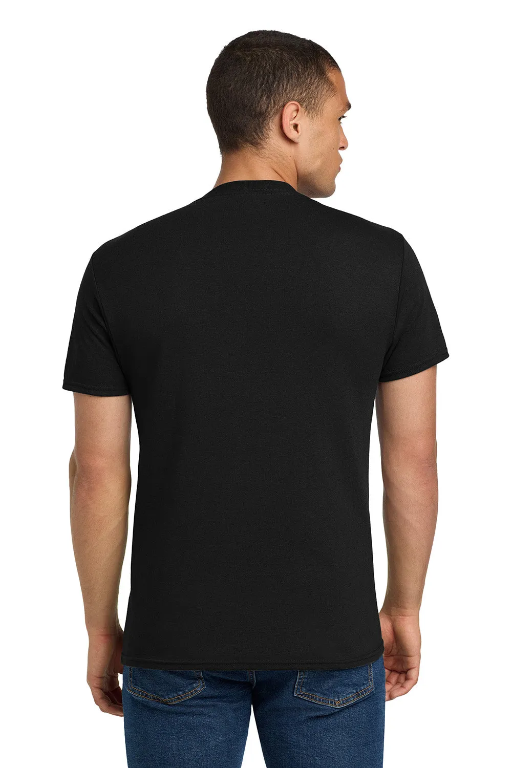 Jerzees Mens Dri-Power Moisture Wicking Short Sleeve Crewneck T-Shirt - Black